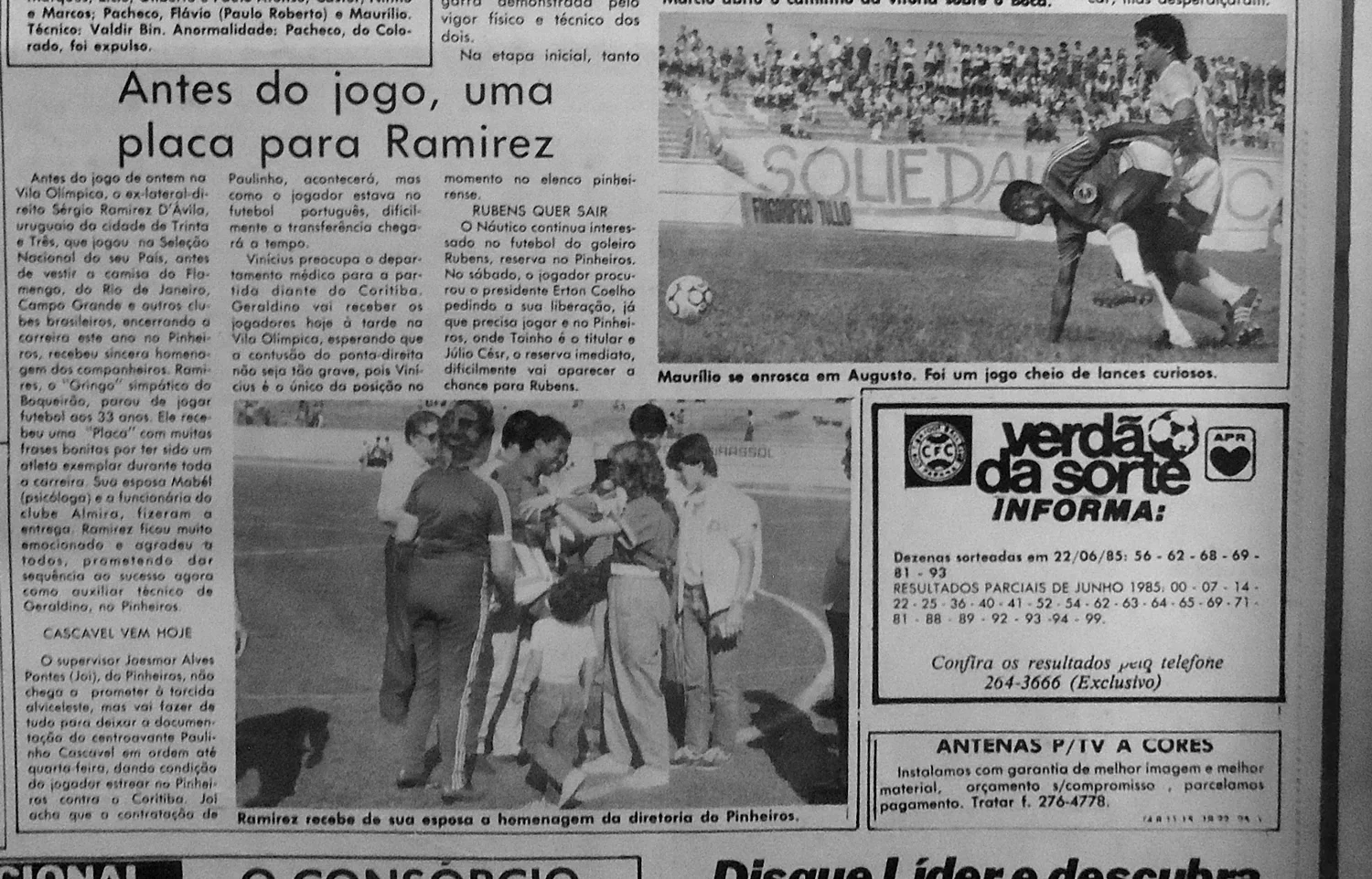 Jogo do Amor - 11 de Março de 1985